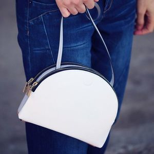 ZARA reversible half moon/ dome crossbody purse